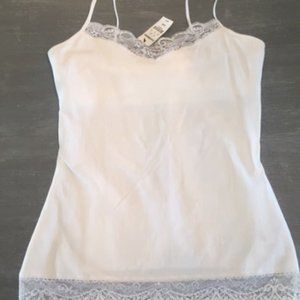NWT Express White Tank w/ Built in Bralette Medium